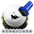 HODL 21 Ball Badge - Golf Ball Stamp Golf Ball Marker, Reusable Golf Ball Marking Tool to Identify Golf Balls (Mudflap Golfer Guy)