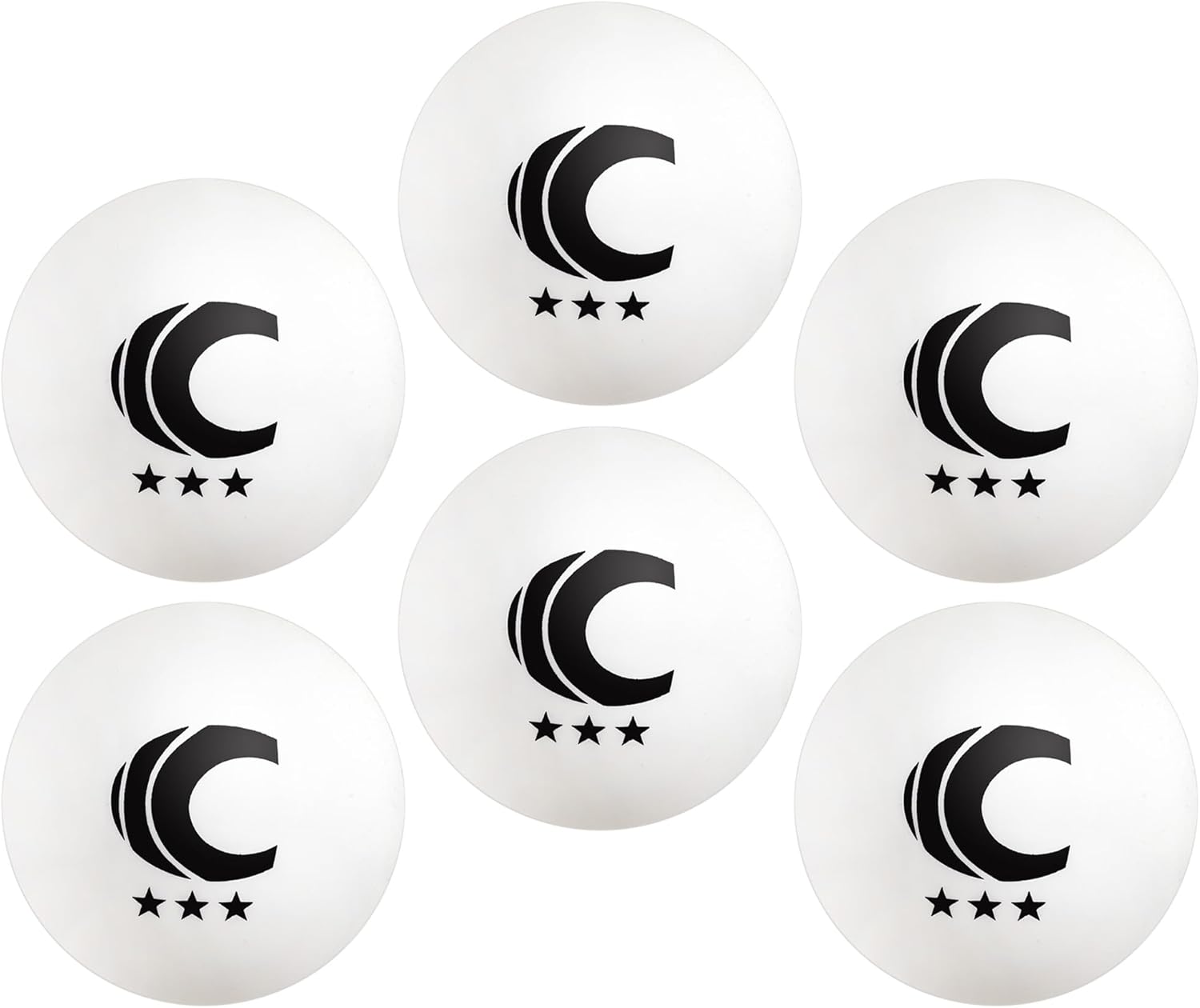 Cannon Sports 3-Star Table Tennis Balls - Professional Quality for Indoor & Outdoor Play | Ideal for Competition & Casual Games