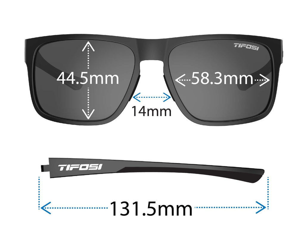 Tifosi Optics Swick Sunglasses (Blackout/Smoke lenses)