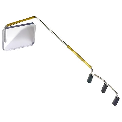 Take A Look Cycling Mirror – Low-Tech Rearview Mirror for Bikes – Fits Helmet & Sunglasses – Shatter-Resistant Polycarbonate Lens, Anti-Vibration Stainless-Steel & Brass, Always On (Left-Side)