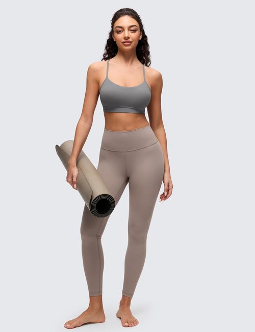 CRZ YOGA Butterluxe Y-Back Sports Bra for Women - Padded Racerback Workout Top in Various Sizes