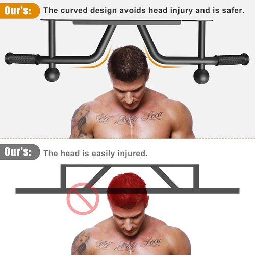 Kipika Heavy Duty Pull Up Bar - Multifunctional Doorway Fitness Equipment for Home Gym