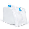 UMETASS 4 Gallon Water Storage Cube BPA Free Collapsible Water Container with Spigot, Camping Water Storage Carrier Jug for Outdoors Hiking Backpack Survival Kit, Foldable Portable Water Canteen