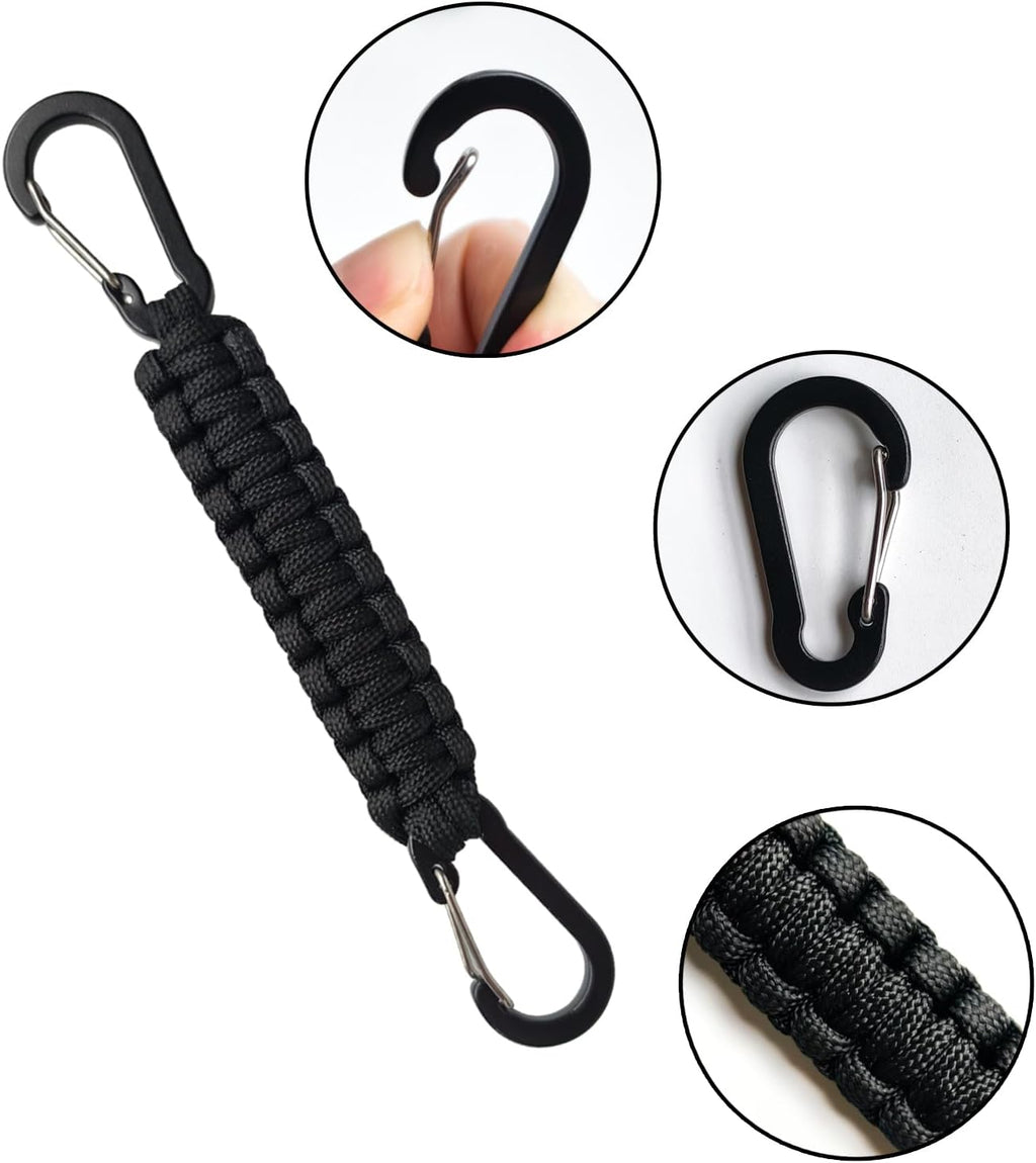 Skiennix 5-Pc Paracord Keychain Set - Durable Braided Umbrella Rope with D-Ring Carabiner | Versatile Key Lanyard