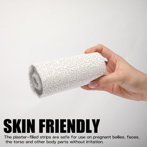 5 Pack Plaster Cloth Rolls Gauze Bandages Plaster Wrap Strips 8 in x 9 ft for Belly Casts DIY Hobby Crafts for Mask Making Body Molds Scenery Art