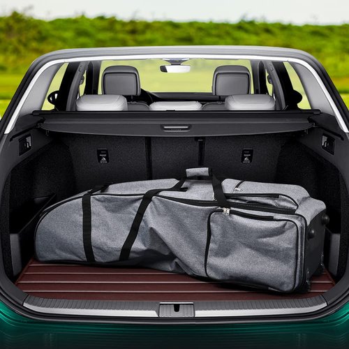 Partage Golf Travel Bag with Wheels,Golf Travel Case for Airlines, 600D Heavy Duty Oxford -Gray