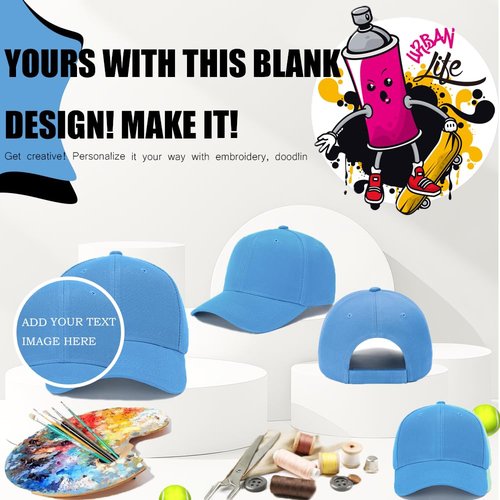 ZH 24 PC Blank Baseball Caps Adjustable Back Strap Plain Baseball Cap for Trucker Men Women Wholesale Bulk Baseball Caps