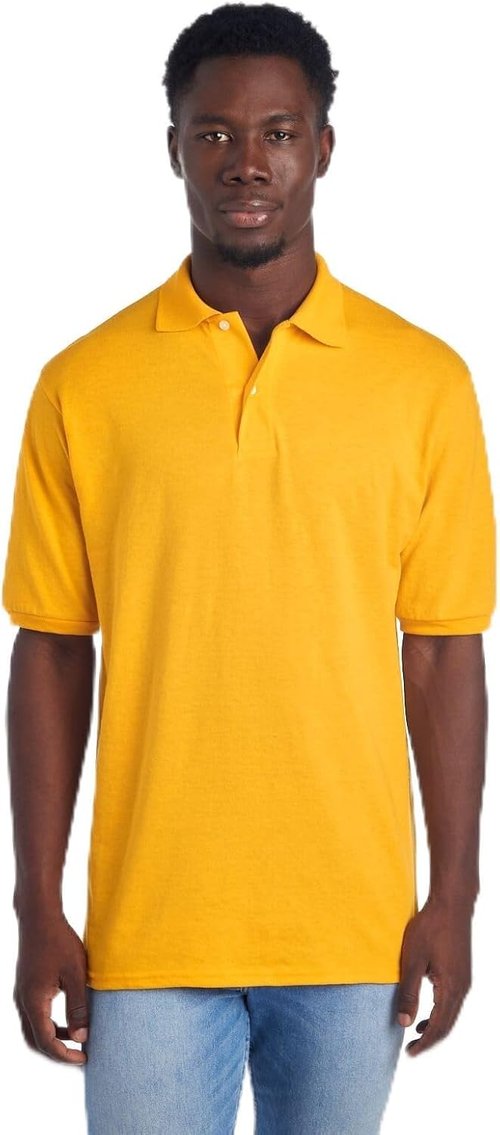 Jerzees Men's SpotShield Polo Shirts - Stain Resistant | Sizes S-5X for Ultimate Comfort