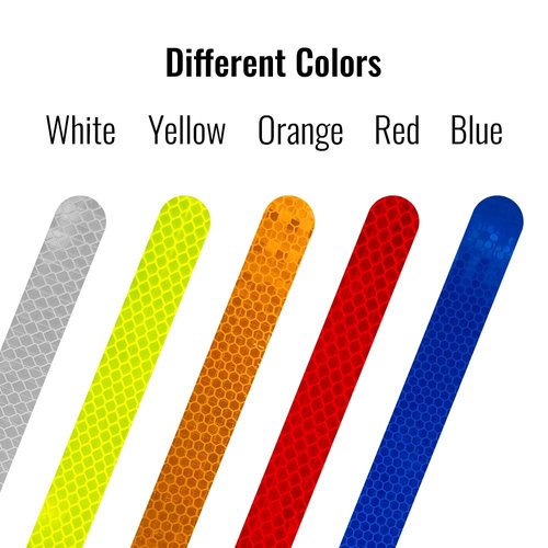 Diamond Refractive Bands for Bicycle, Red, Set of 4