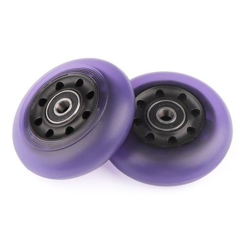 Gladeer 76x24mm PU Replacement Wheels 90A Caster Board Wheels for Razor Ripstik RipRider 360 FlashRider PowerRider Ripsurf Waveboard (Light Purple)