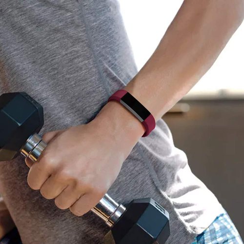 NAHAI Bands Compatible with Fitbit Alta HR/Alta, 5 Pack Soft Silicone Sport Strap Wristbands for Women & Men, Small, Black/Pink/Teal/Yellow/Blue
