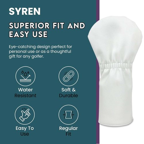 Syren Tropics Club Head Cover - Premium Golf Club Protector - Headcover for Odyssey | Essential Golf Accessories for Men with Premium Club Protection | Funny Golf Accessories for Men (for-Driver)