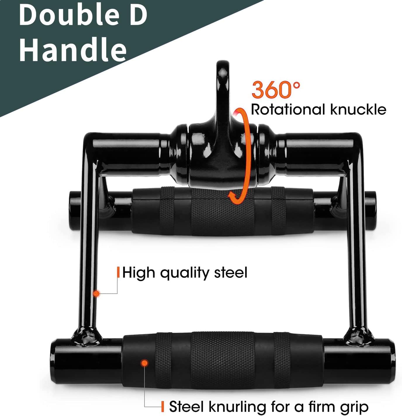 Solid Cable Machine Attachment - Versatile Gym Cable Attachments for Strength Training