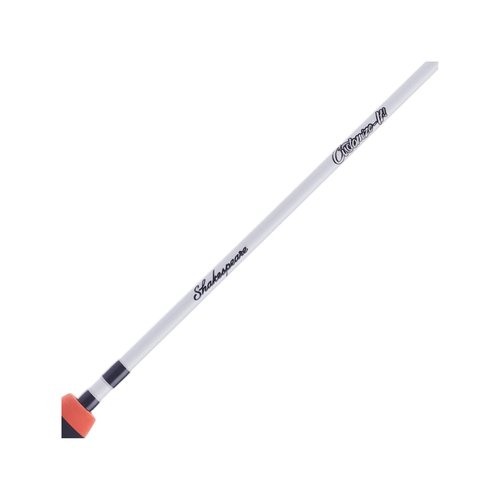 Shakespeare Customize-It 4'6" Spincast Youth Fishing Pole Rod and Reel Combo, 2-Piece Fishing Rod, Size 6 Reel, Fishing Combos for Kids, Includes 170 Stickers White