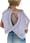 Skiennix Summer Tops for Kids - Fashionable Round Neck Short Sleeve Tees | Cute Casual Backless Design
