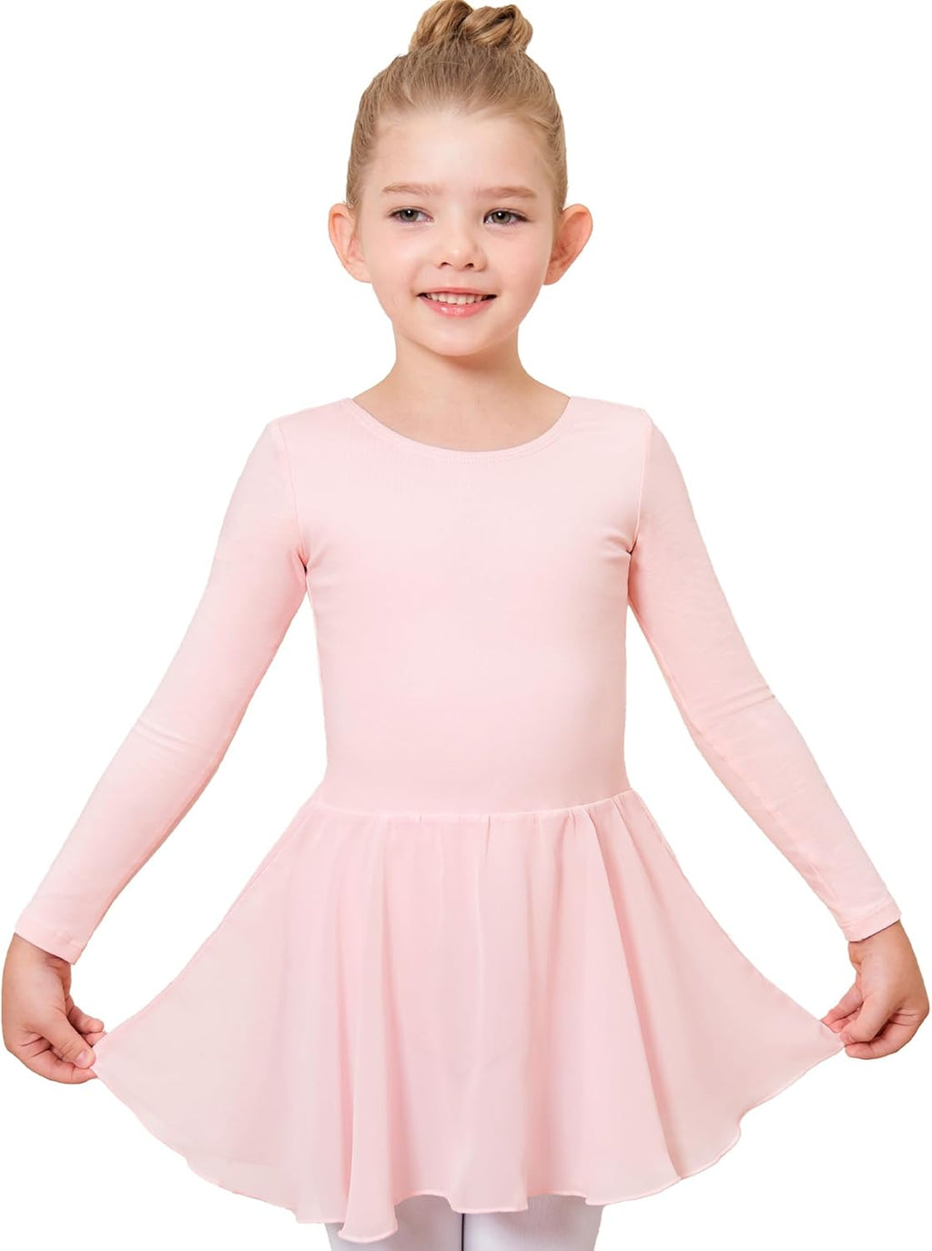 Stelle Ballet Leotard for Girls - Long Sleeve Dance Outfit with Skirt | Classic Style for Toddlers & Kids