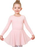 Stelle Ballet Leotard for Girls - Long Sleeve Dance Outfit with Skirt | Classic Style for Toddlers & Kids