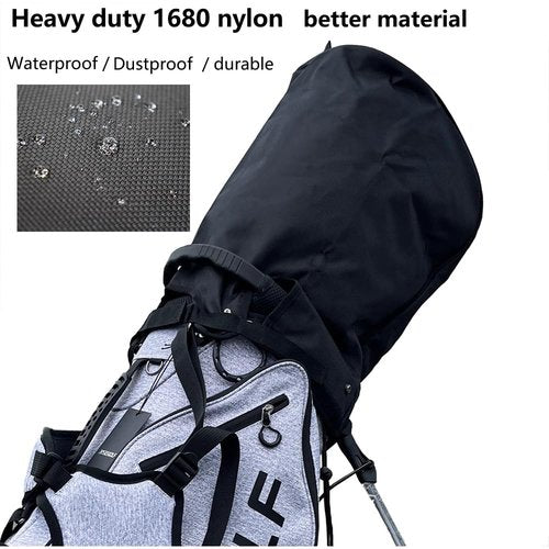Golf Bag Cover/rain Cover Durable 1680D Nylon Waterproof and dust Cover fits Most 8.5-9 inch Golf Bag/Golf Stand Bag,Golf Gift for Man/Woman Golfers