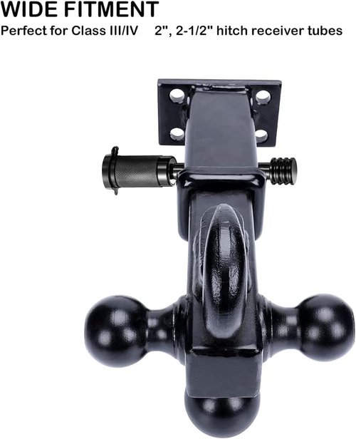 CZC AUTO Hitch Receiver Lock - Secure 5/8" Pin for Class III IV 2" & 2-1/2" Receivers | 1 Pack