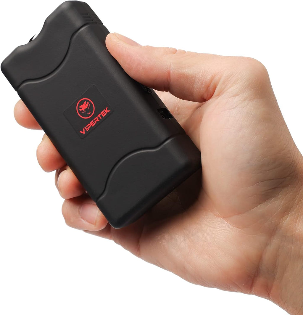 VIPERTEK VTS-880 Mini Stun Gun - Rechargeable Self Defense Device with LED Flashlight