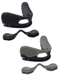 BLAZERBUCK Replacement Nose Pads Nose Pieces for Oakley M Frame 2.0 Strike/Si M Frame 3.0 OO9146 Sunglasses - Black + Grey