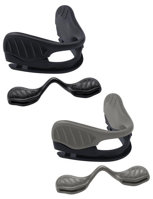 BLAZERBUCK Replacement Nose Pads Nose Pieces for Oakley M Frame 2.0 Strike/Si M Frame 3.0 OO9146 Sunglasses - Black + Grey