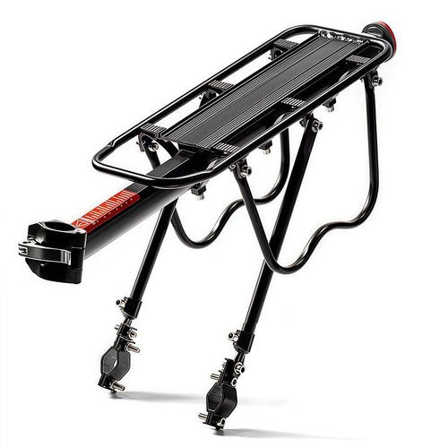 Rear Bike Rack for Bicycle, 110Lbs/50kgs Capacity Bicycle Cargo Rack with Reflective, Adjustable Quick Release Road Mountain Bike Luggage Rack (B-Half Quick Release)