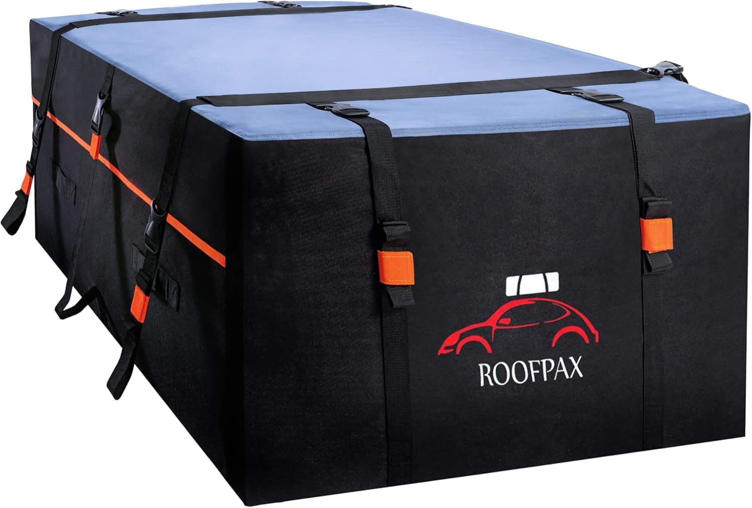 RoofPax Rooftop Cargo Carrier Bag - Expandable 15/19 CFT, Waterproof with Heavy-Duty Straps | Fits All Cars