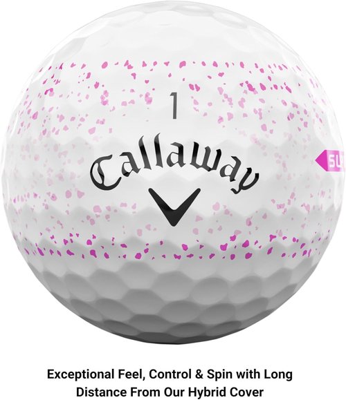 Callaway Golf Supersoft Golf Balls - 2023 Pink Splatter Design for Ultimate Performance