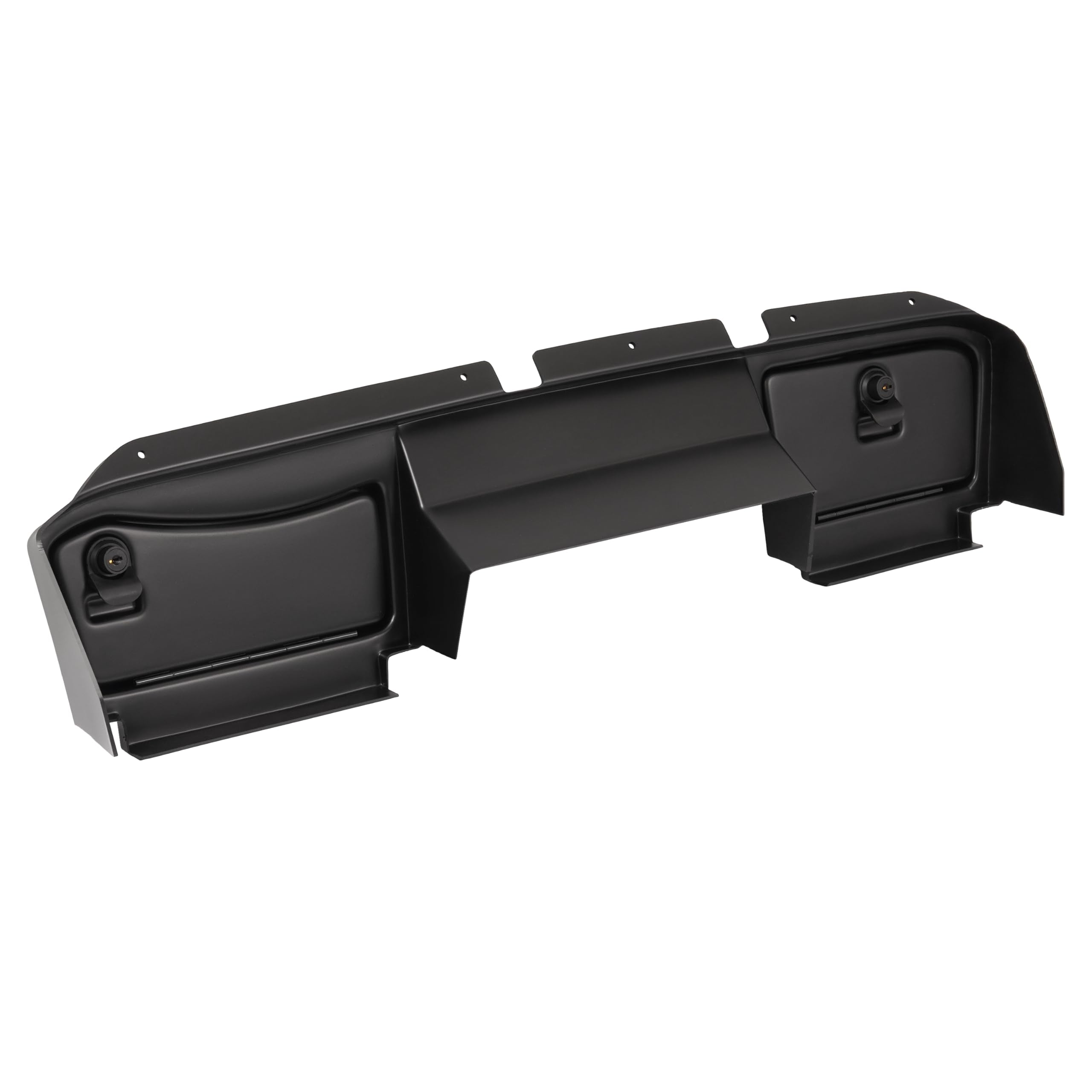 WUTIST Dashboard Cover W/Lockable Doors Compatible with 2008-2014 EZGO RXV Models Dash Cover Matte Black Plastic Steel Painted