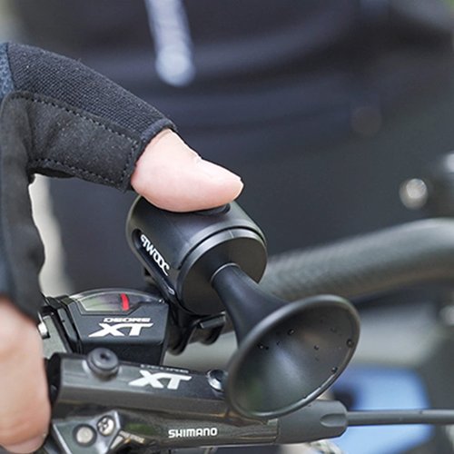 TWOOC 120dB Electric Bike Horn with Anti Theft Alarm, Small Loud Bike Bell Easy to Install, Waterproof Bicycle Horn Compatible for Mountain, Road Bike Cycling, Scooters and Adult's Bike Handlebars