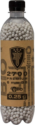 Elite Force Premium Biodegradable Airsoft BBS - .25 Gram, 2700 Count for Eco-Friendly Play
