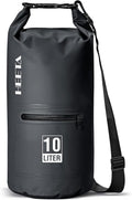 HEETA Waterproof Dry Bag - Lightweight Roll Top Storage with Zippered Pocket | 5L/10L/20L/30L/40L for Travel, Kayaking, Camping