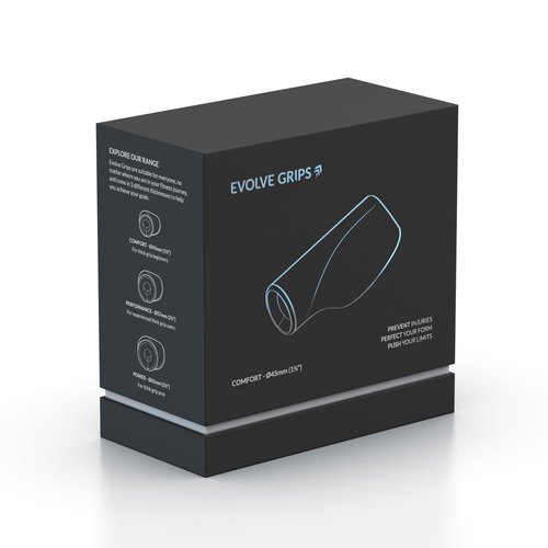 Evolve Grips - Ergonomic Thick Grips | Size: Comfort (Small) with 1.75 Inch Outer Diameter