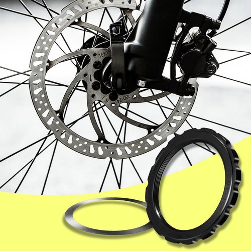 alltoo Central Lock disc Brake Rotor Lock Ring 2 PCS, Fit for All Campagnolo M1-101B and Fulcrum disc Brake Wheels, AFS disc Brake Wheel Set, Disc Lock Ring for Bicycle Accessories