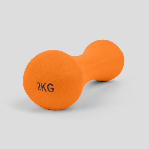 Phoenix Fitness RY928 Neoprene Dumbbell Weight for Home and Gym Fitness Exercise Workout Training for Arms and Hands, Single, 2KG, Orange (Pack of 2)