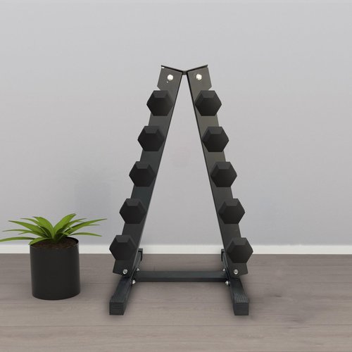 6 Tier Dumbbell Stand Only,Heavy Duty Steel Dumbbell Holder for Home Gym,Max Weight Capacity 660 LBS