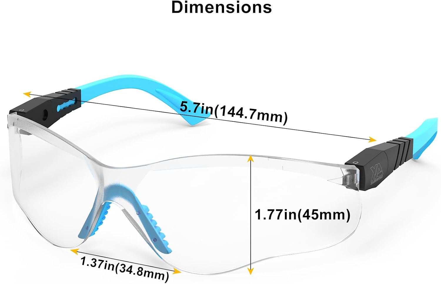 Xaegistac Shooting Glasses - Anti-Fog Eye Protection for Shooting Range | Adjustable with Hard Case
