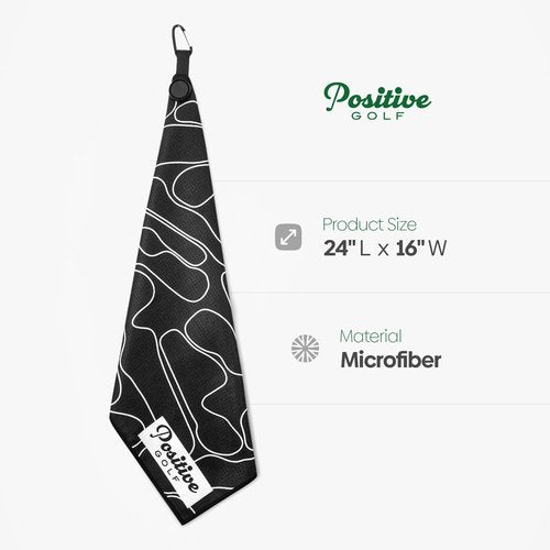 Positive Golf Magnetic Golf Course Towel