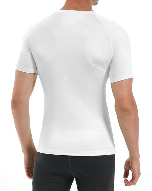 Runhit 2 Pack Compression Shirt for Men Short Sleeve Cool Dry Athletic Workout Shirt Comfortable Sports Base Layer Undershirt Top Black White S