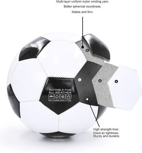 Aoneky Soccer Ball with Pump