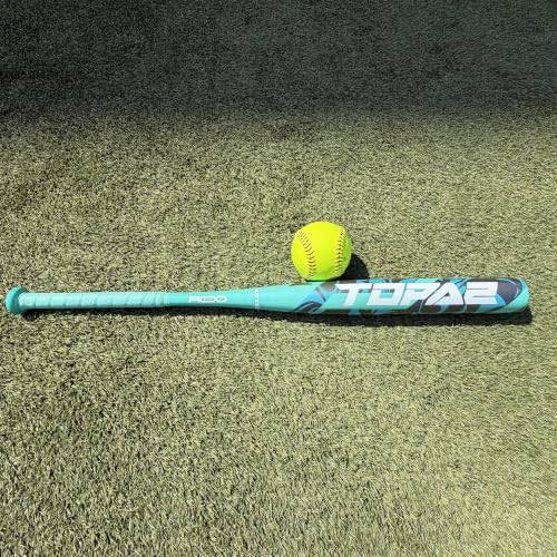 Easton Topaz Fastpitch Softball Bat -10 Drop 1-Piece Alloy 32 Inch Teal - Approved for All Fields