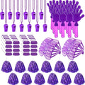 Purple Spirit Week Accessories Pack for School & Team Cheer - 148 Pieces