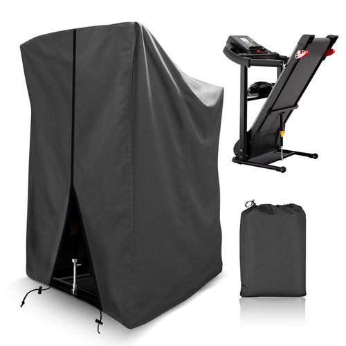 XYZCTEM Treadmill Cover, Dustproof Waterproof Folding Treadmill Cover, Fit for Most Indoor Outdoor Sunscreen Fold-able Treadmills, Black
