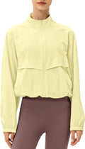 Locachy Women's Athletic Jacket - Lightweight Zip-Up with Windproof & Sun Protection Features