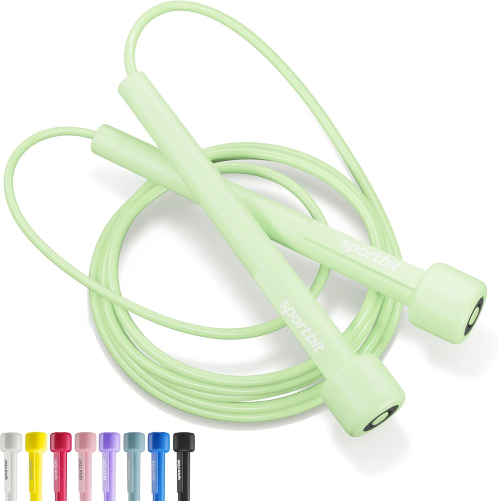 SPORTBIT Adjustable Jump Rope - Perfect for Fitness, Cardio, Boxing & Weight Loss | Ideal for Men & Women