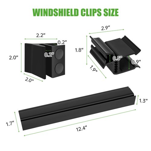 10L0L Golf Cart Windshield Retaining Clips Kit Compatible with Club Car DS (2000.5-up) Replacement Parts 103677101, 102005901, 102163001
