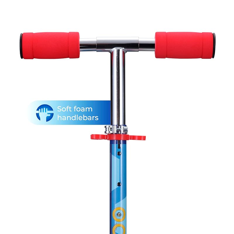 2 Wheel Kick Scooter for Kids with Sonic Variation - Foldable, Light Up LED Wheels