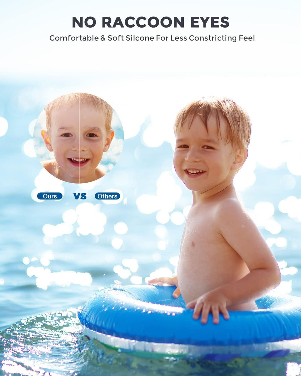 OMID Kids Swim Goggles - Comfortable Polarized Design for Ages 6-14 | 2 Pack Set
