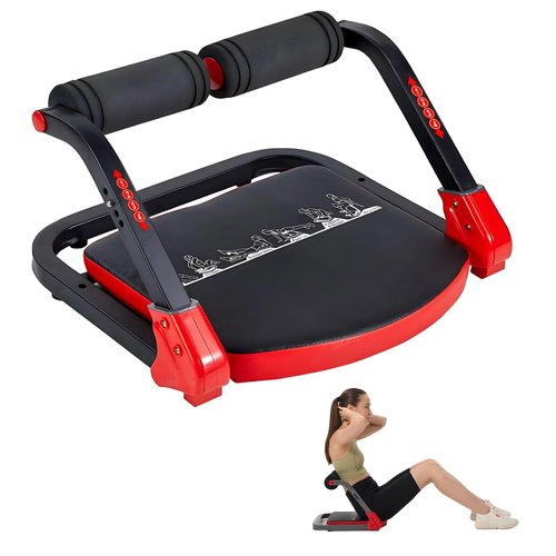 HOTSWEAT Ab Machine, Sit Up Exercise Equipment, Ab Workout Equipment with 3 Adjustable Resistance, Ab Trainer for Stomach Workout with 330 LBS Weight Capacity, Foldable Ab Crunch Machine for Home Gym